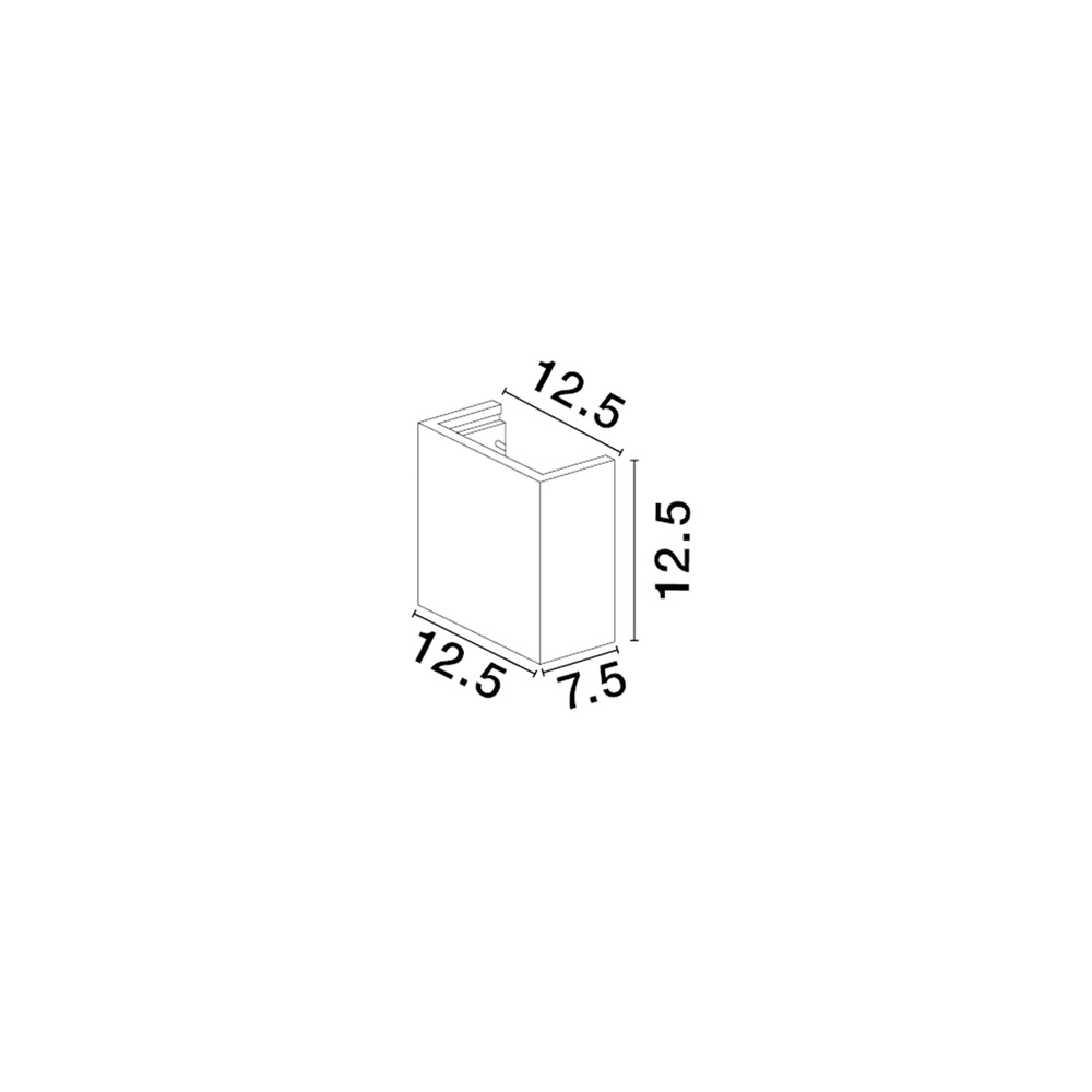 Applique murale carrée Sensia blanc 12,5 cm Lyora 5212017479259