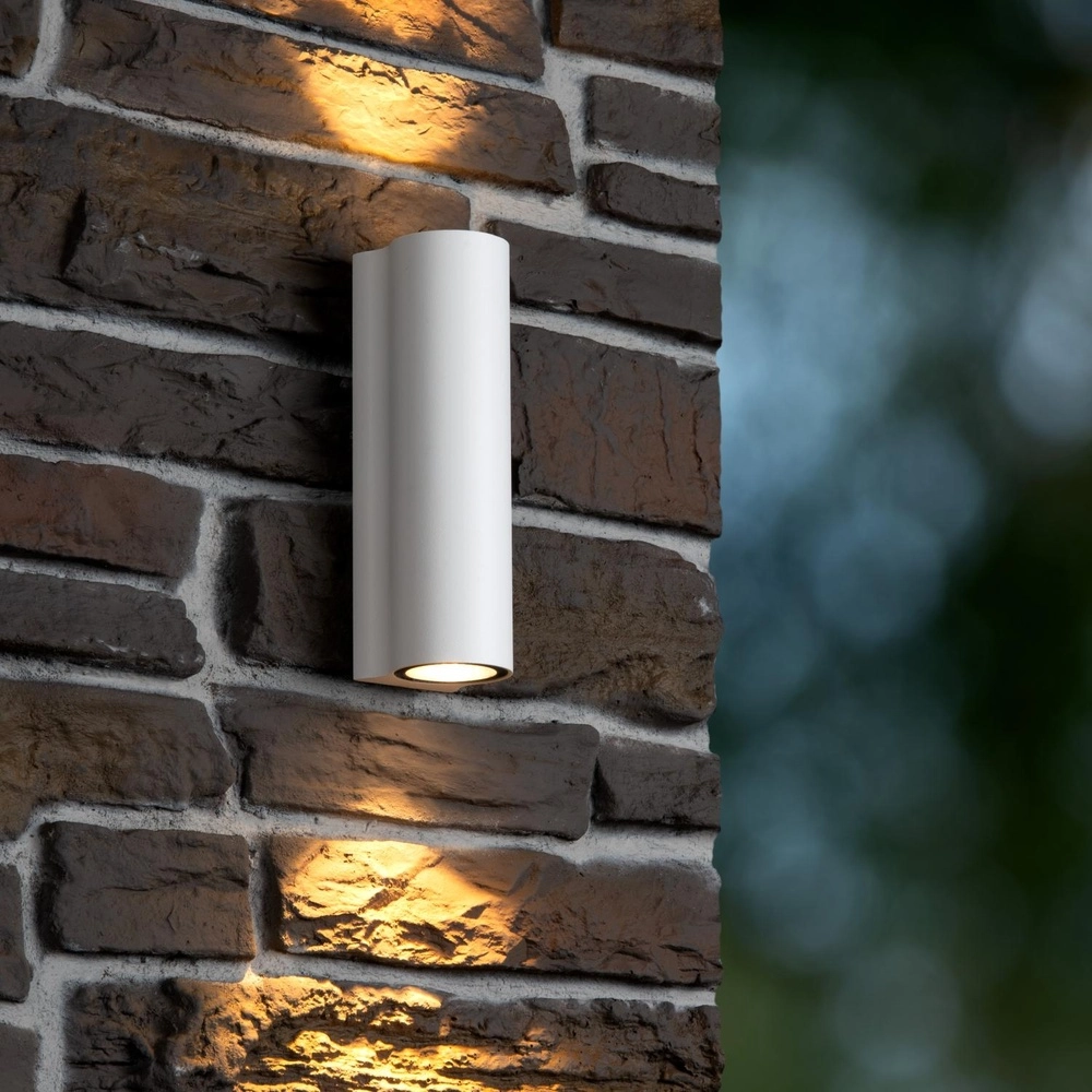 Lampe murale de conception Akra IP54 blanc haut et bas Lucide 5411212334053