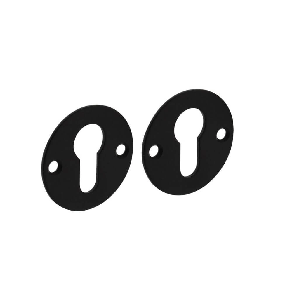 Lot de 2 rosaces cylindriques Tira Trou de vis noir Lot de 2 rosaces cylindriques Tira Trou de vis noir