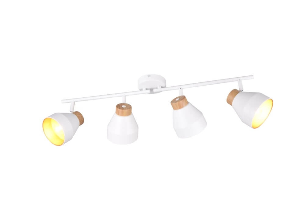 Plafonnier design 4 lumières Valentin blanc Plafonnier design 4 lumières Valentin blanc
