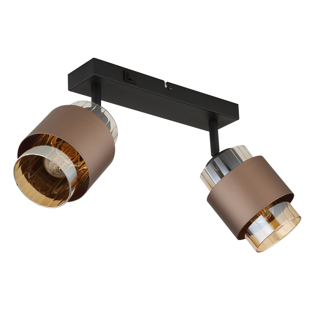 Lampe de plafond à design Milley 2-noir clair Globo 9007371583348