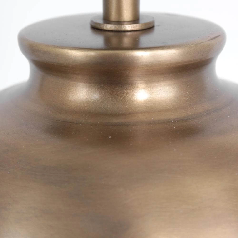 Lampe de table Brass bronze avec capuchon noir Steinhauer 8712746175578