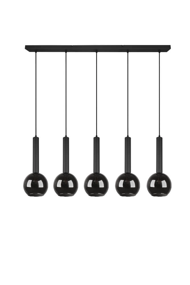 Lampe suspendue 5 lumières Clayton noir Trio 4017807522471