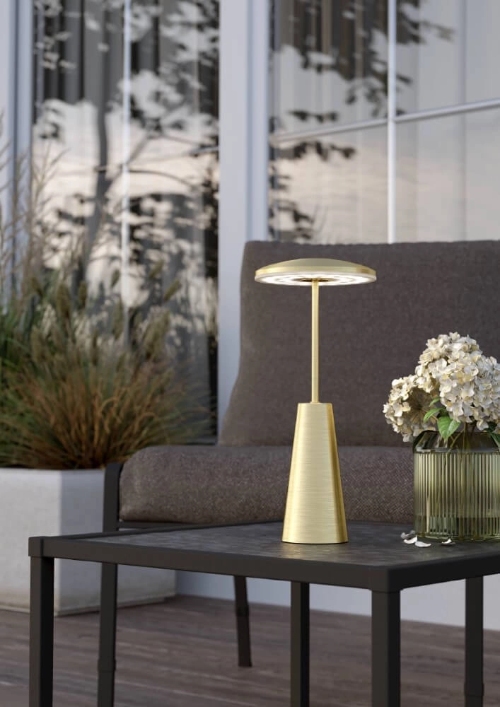 Lampe de table en laiton Piccola Ø 13 cm Eglo 9008606277780