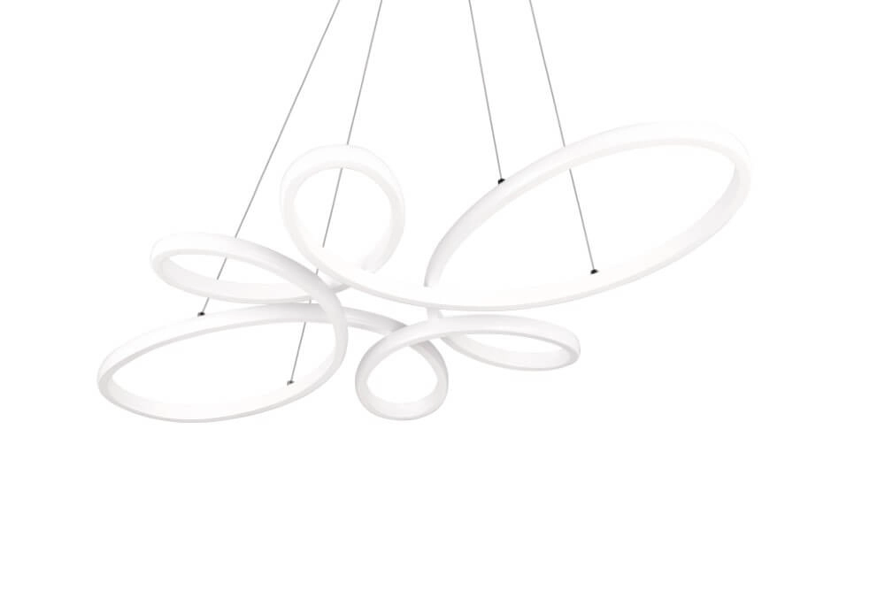 Lampe suspendue design Fly blanc Trio 4017807600919