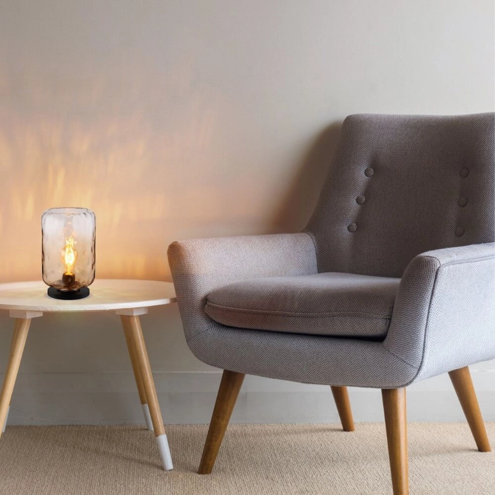 Lampe de table design Darina verre ambré Globo 9007371455522