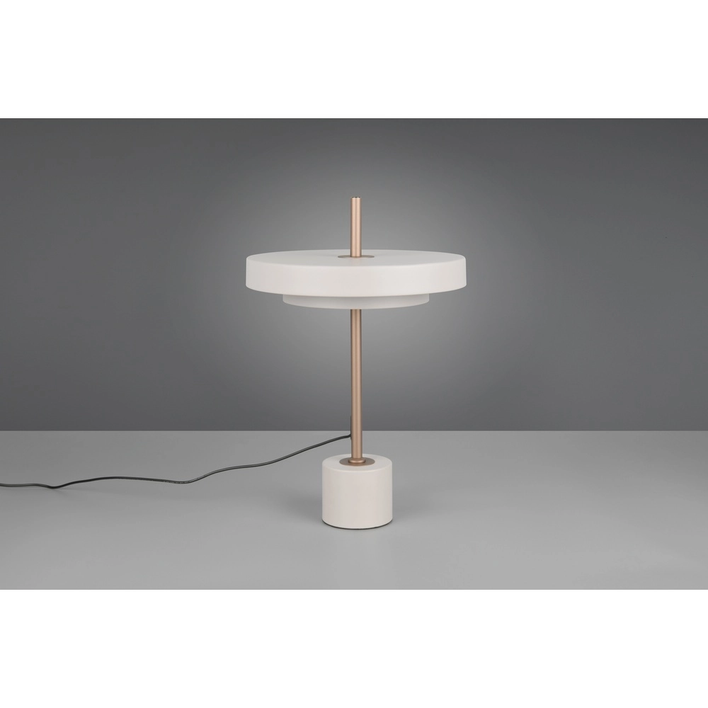 Lampe de table design Keaton blanc Trio 4017807655889