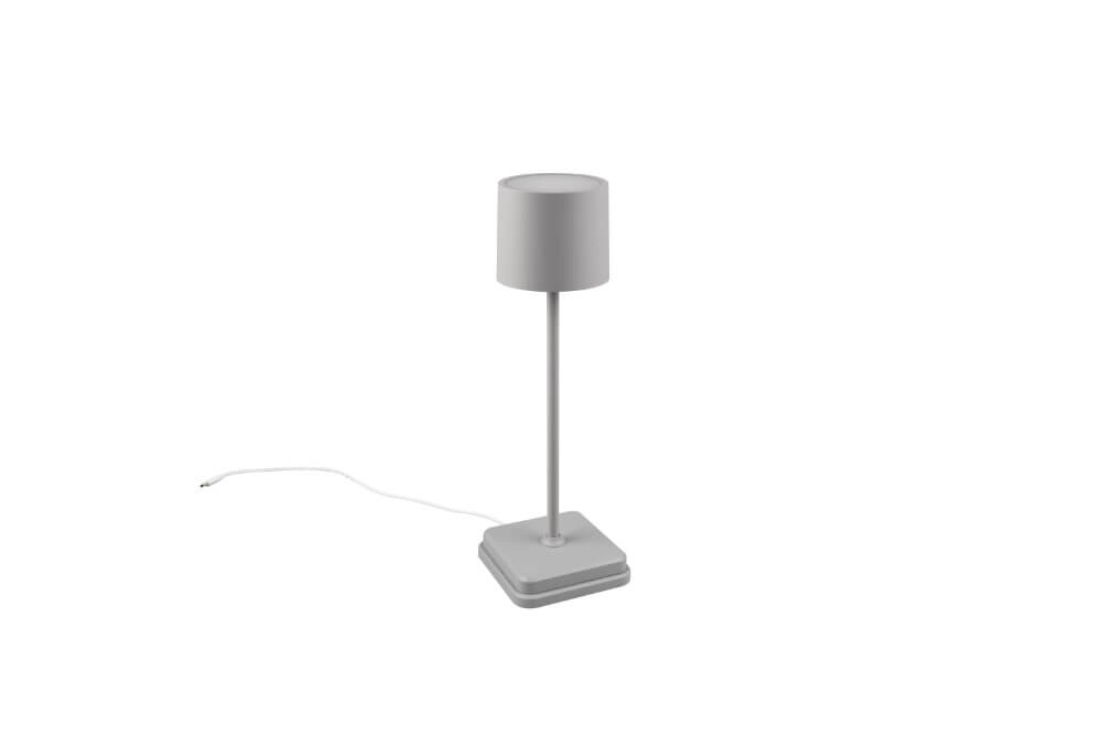 Lampe de table rechargeable Fernandez gris dehors Trio 4017807564341