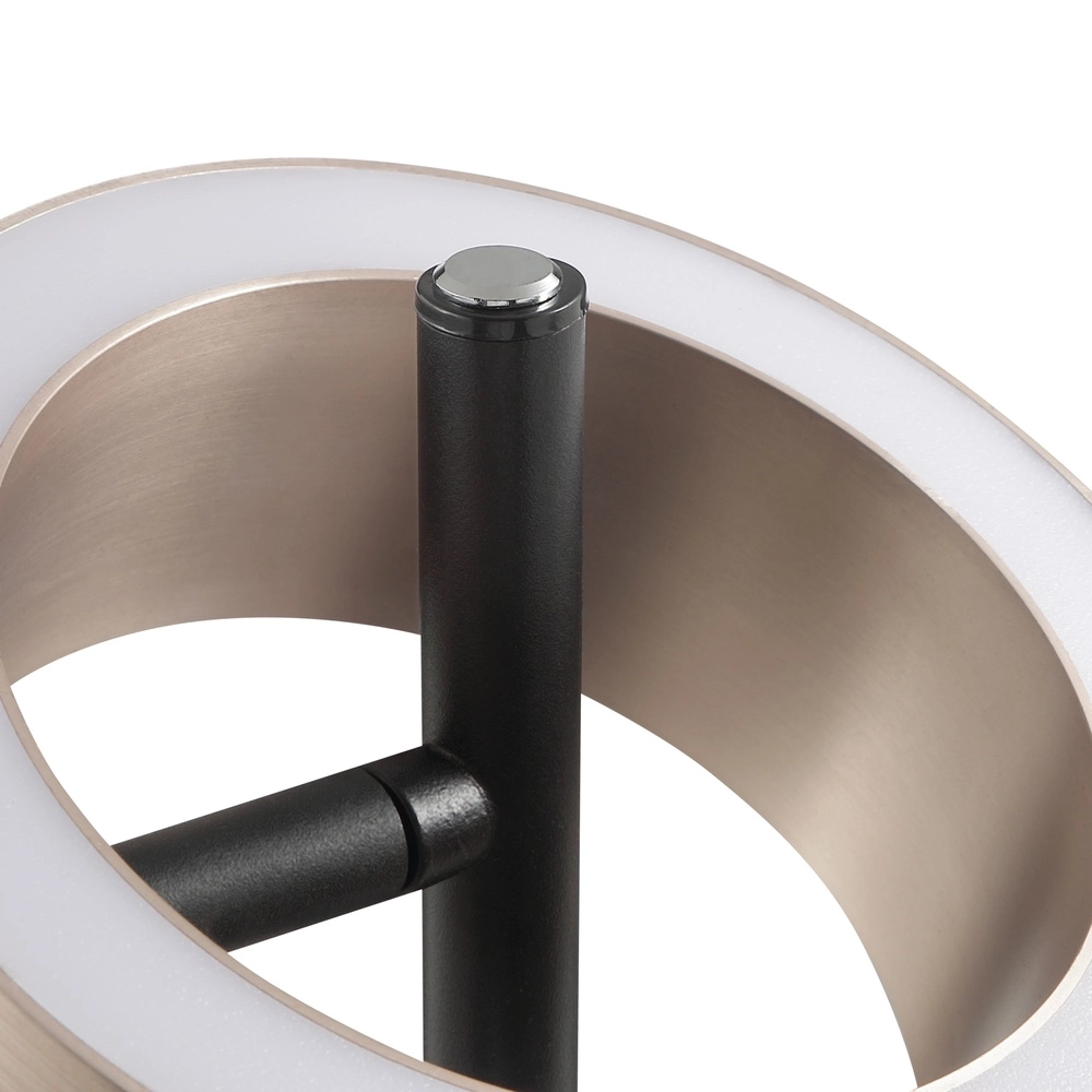 Lampadaire de conception Axion Noir avec brun Brilliant 4004353477171