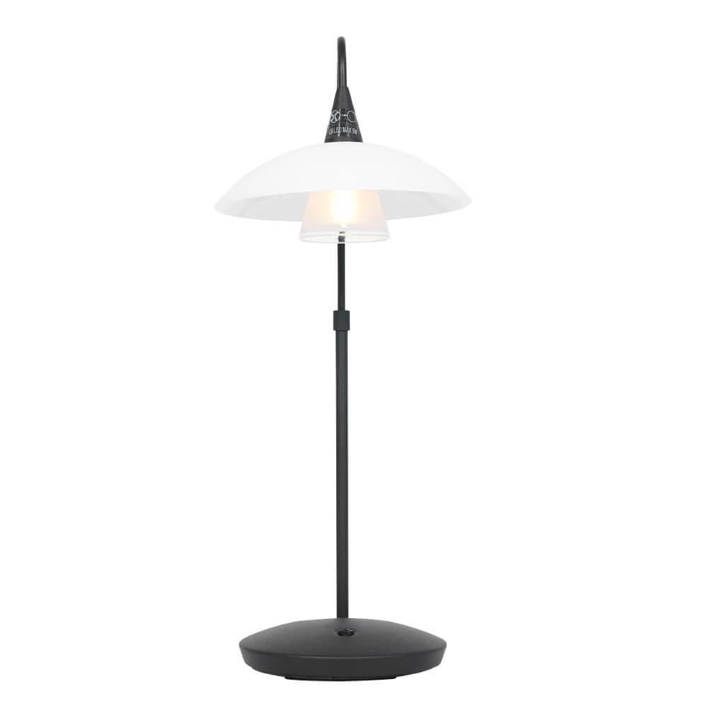 Lampe de table Tallerken noir avec du blanc Steinhauer 8712746133585