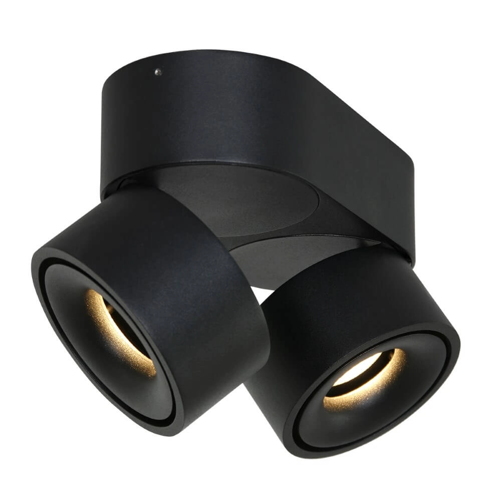 Lampe spot Fez Black 2 lumières noir Steinhauer 8712746132502