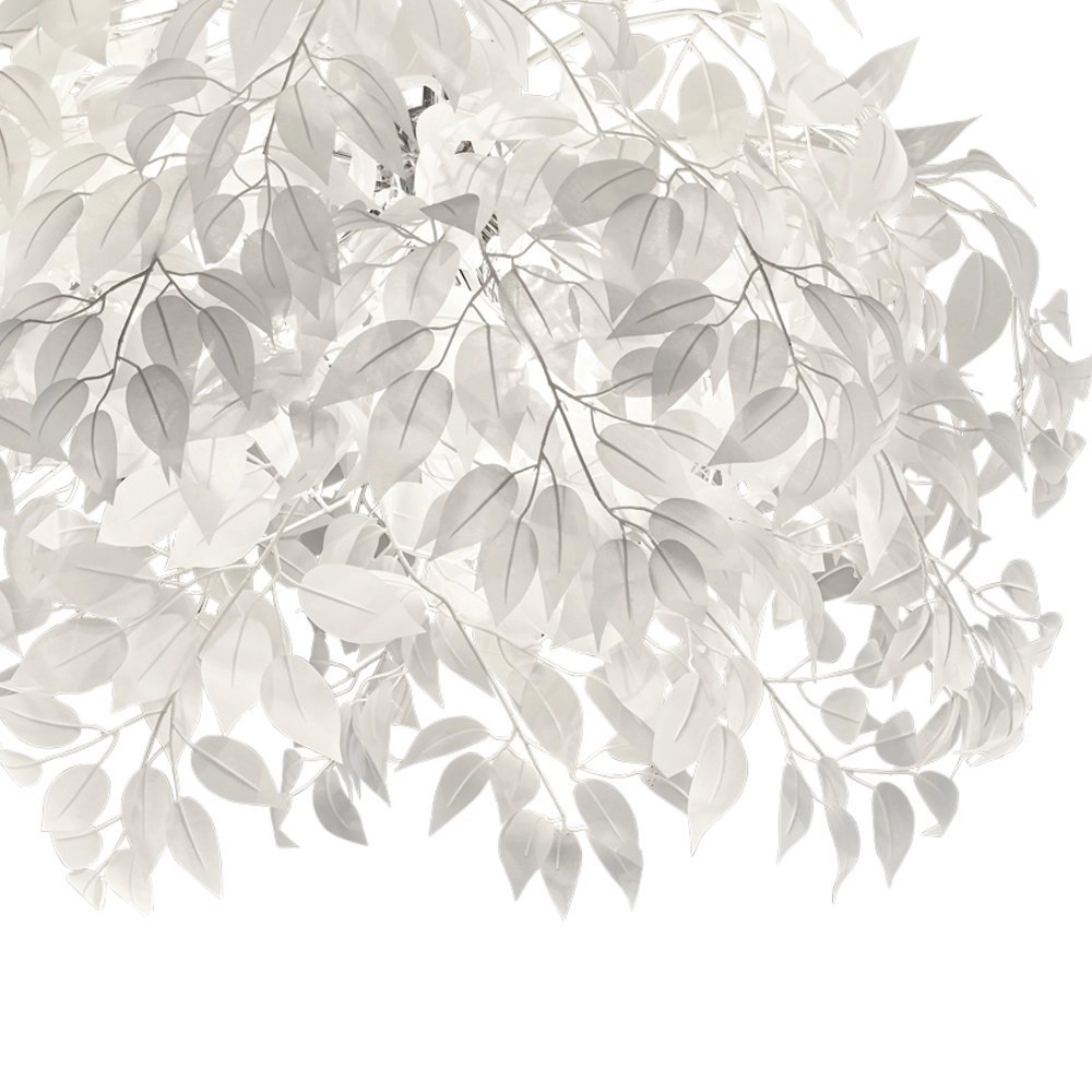 Lampe de plafond Leavy 70cm gris blanc Trio 4017807299755