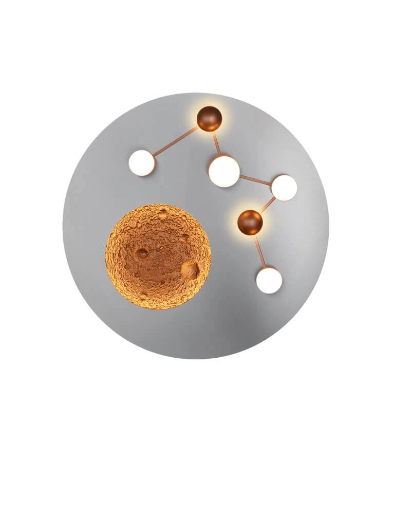 Plafonnier design Zodiac gris Trio 4017807580952