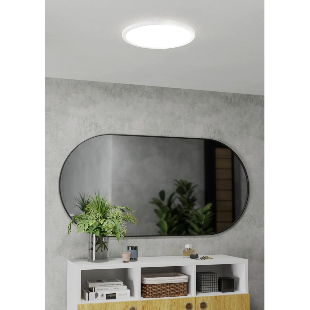 Lampe de salle de bain avec télécommande Rovito-R rond - blanc - Ø 38,9cm Eglo 9008606330027