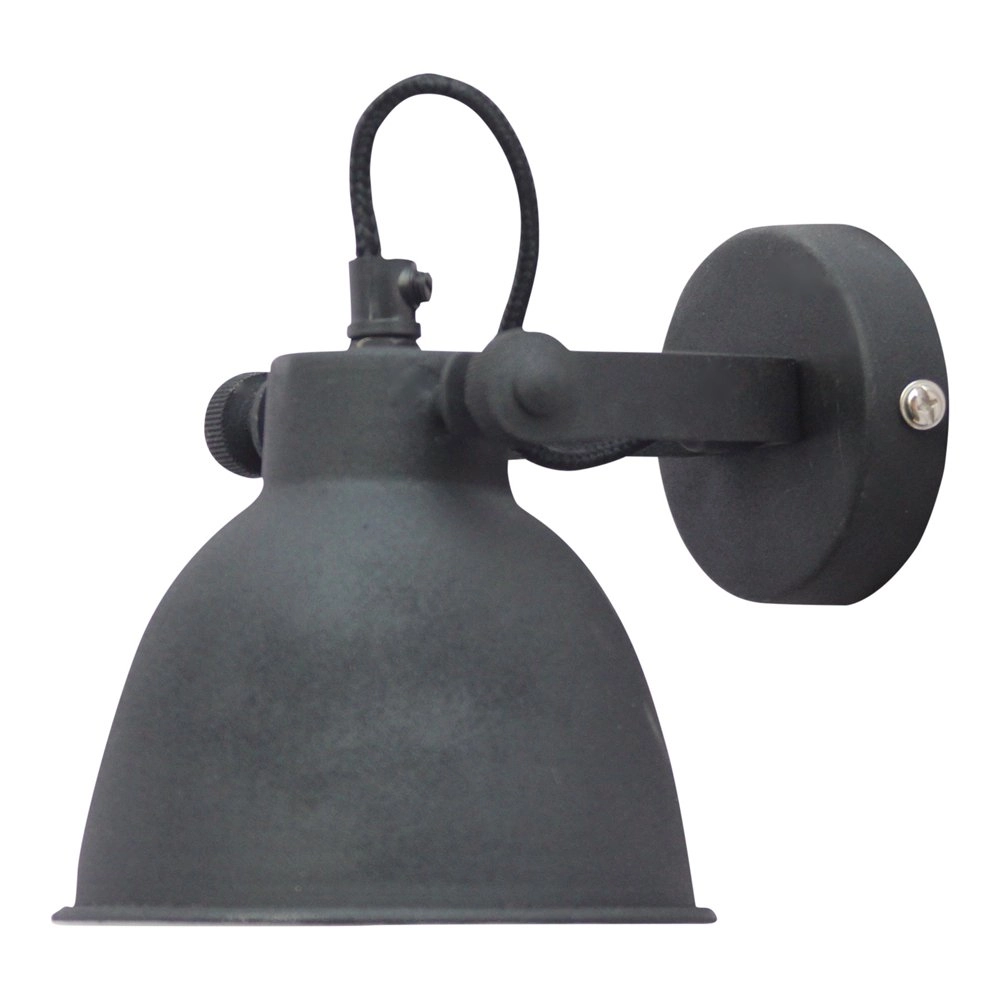Applique murale Industrial Vintage noir