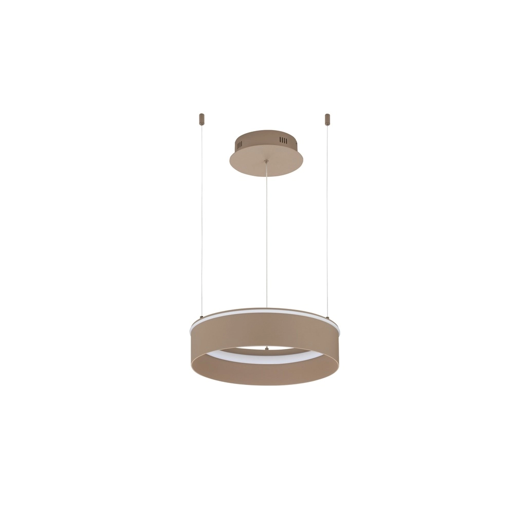 Lampe pendante moderne Olivia brun sable Ø 40cm Lyora 5212017494177