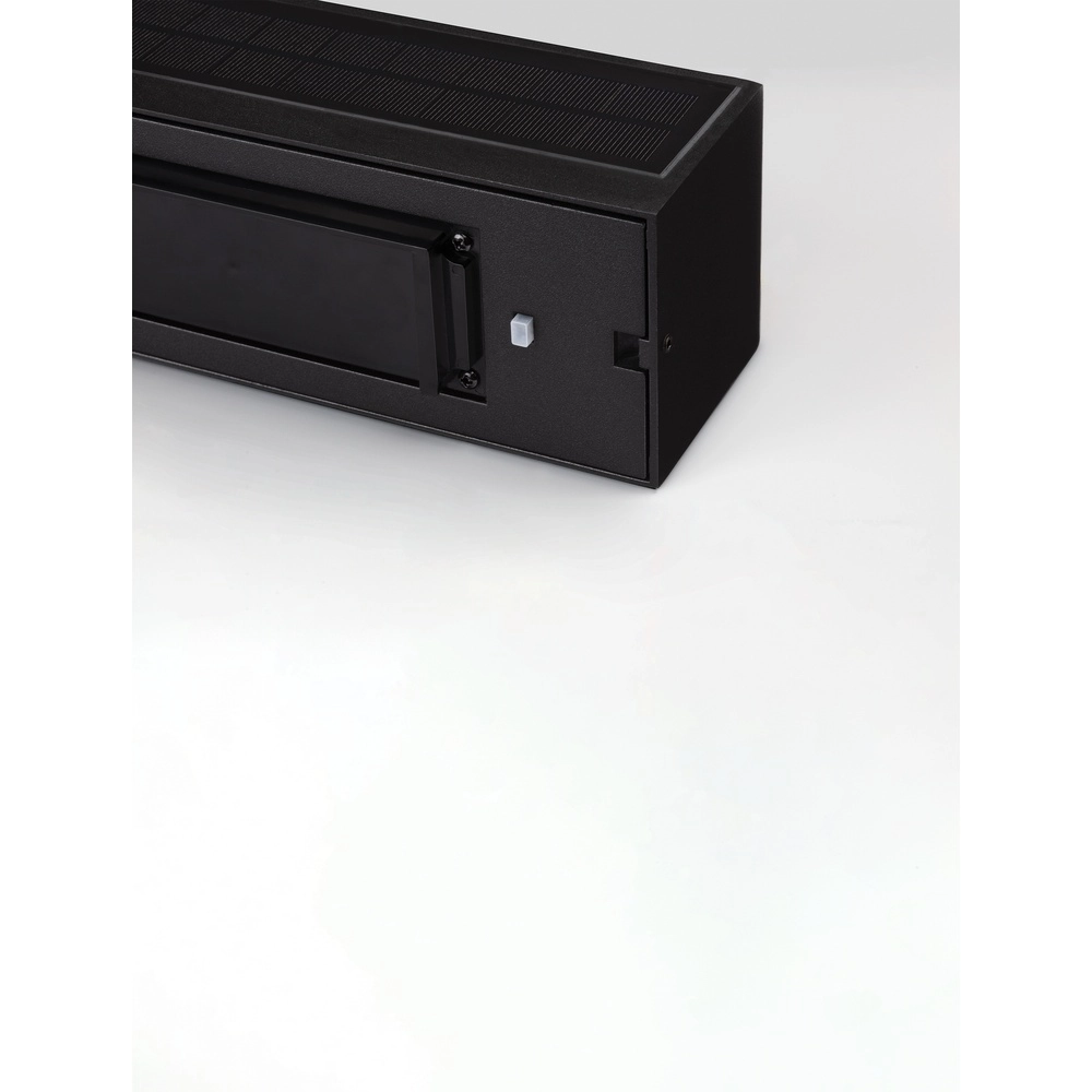 Applique solaire Brown noir avec bois Lyora 5212017449443