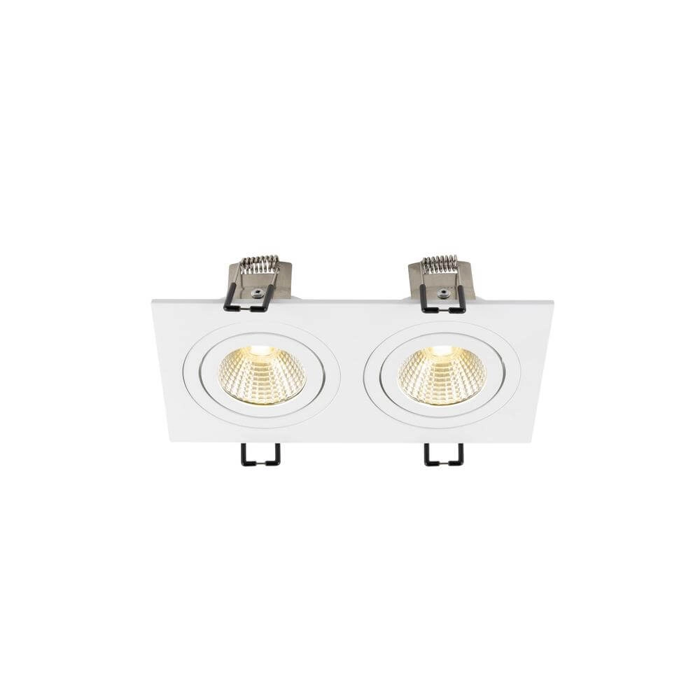 Spot encastrable blanc New Tria 155 2x Led 3000K SLV 4024163297066