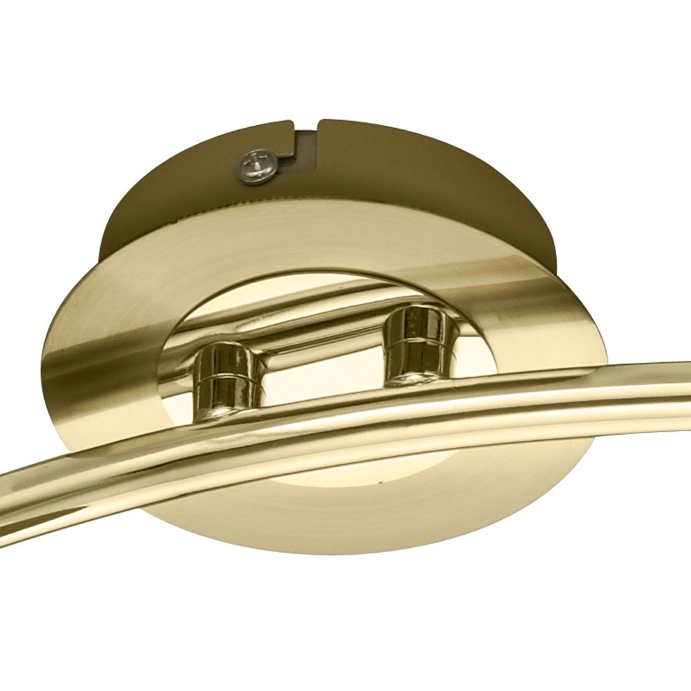 Spot de plafond LED Levisto 3 lumières laiton mat Trio 4017807281682