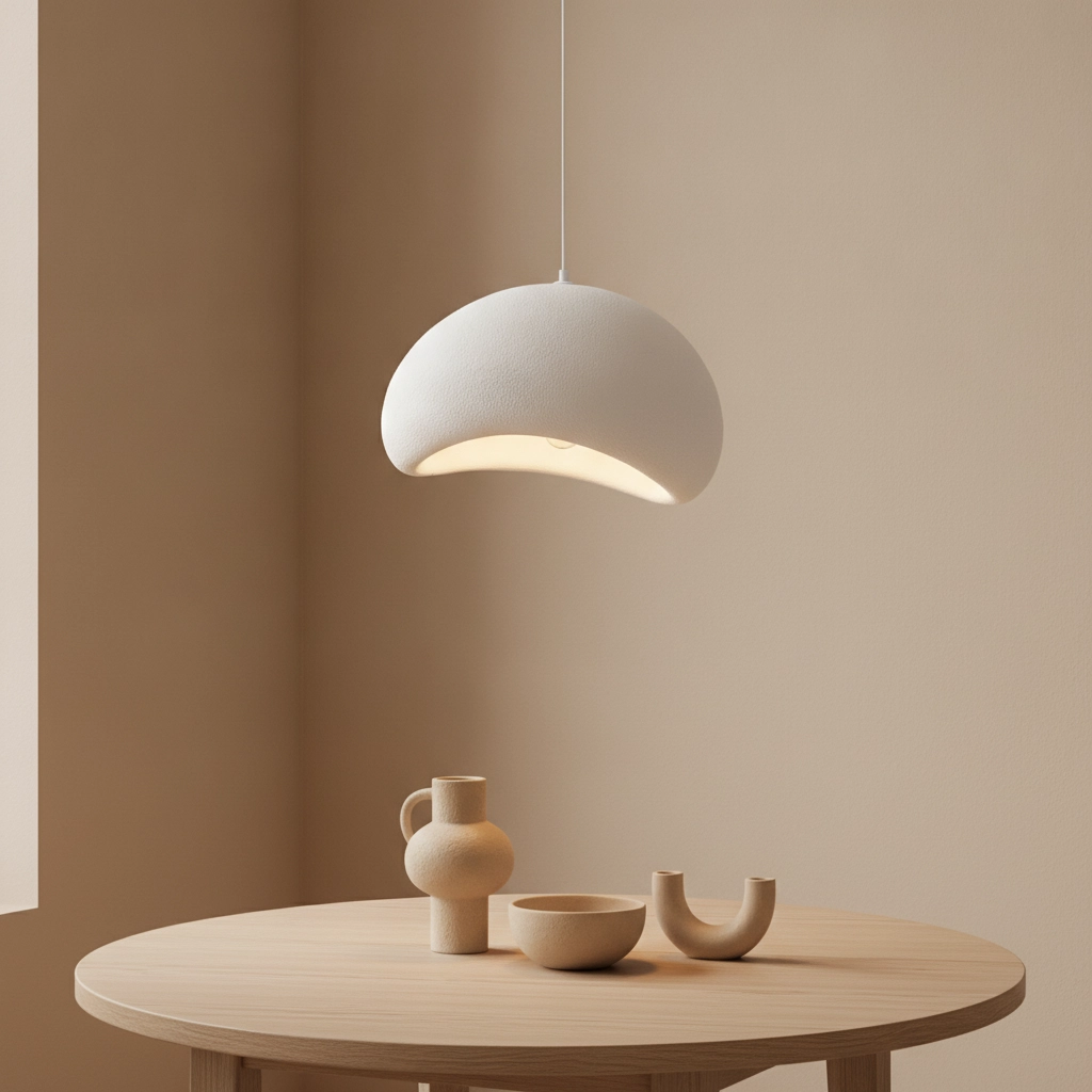 Suspension naturelle Aere blanc 50cm