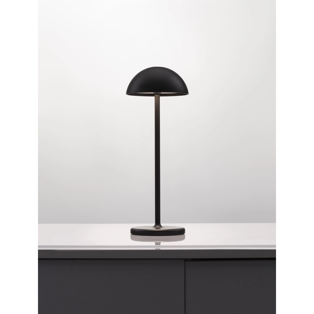 Lampe de table noire Rose noir