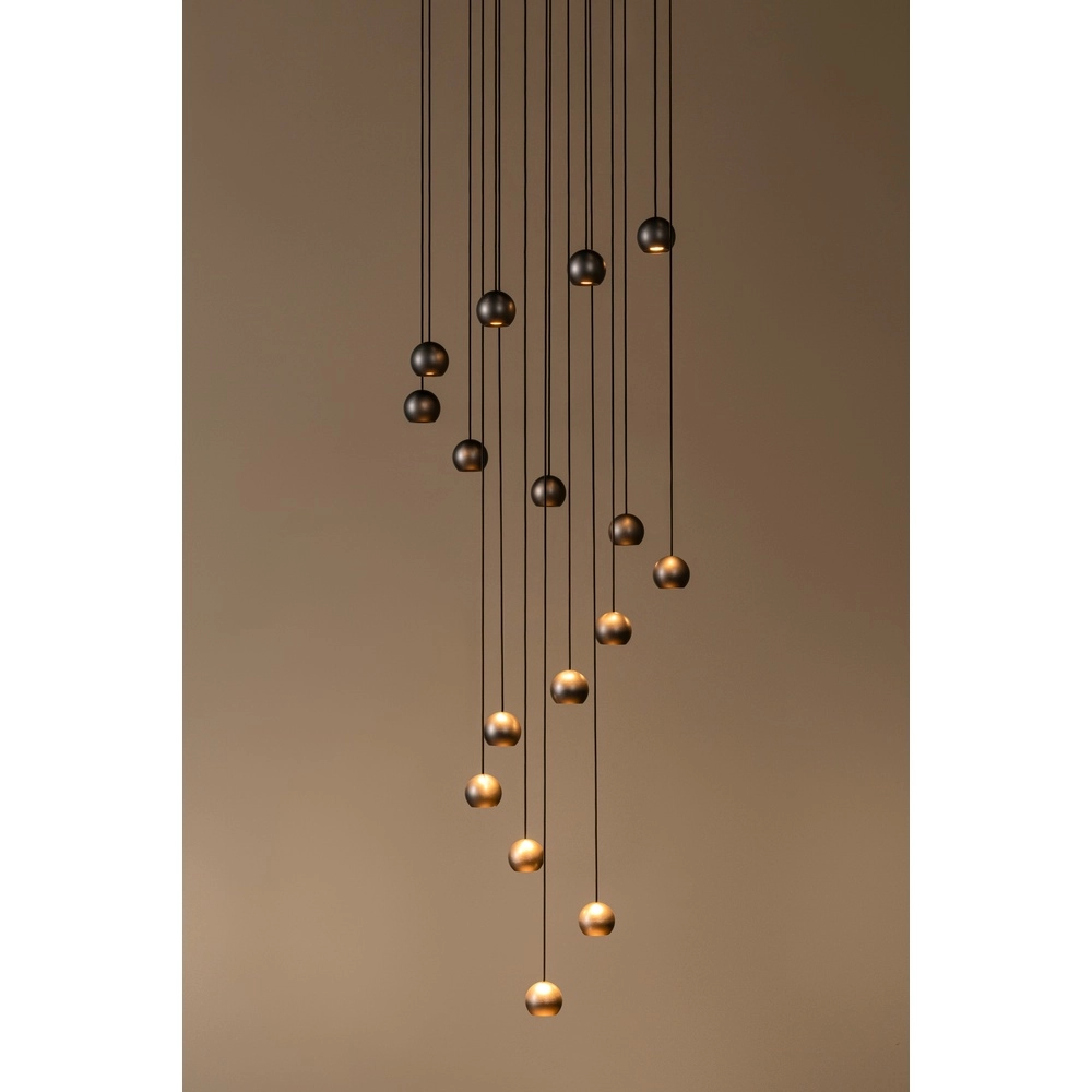 Lampe pendante Vide Design Montana 16 café clair Premium by Lucide 5411212680174
