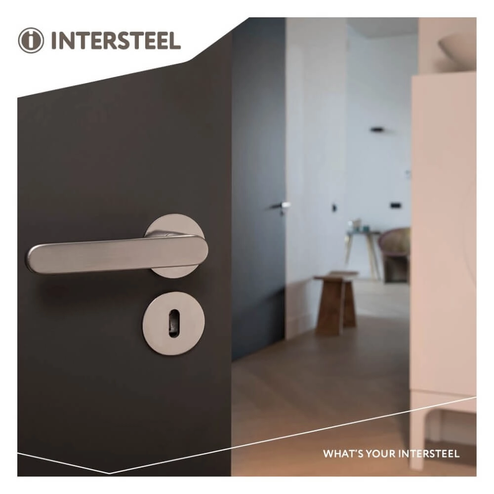 Rosace ronde Tira trou de serrure PVD anthracite Olivari 8714186485347