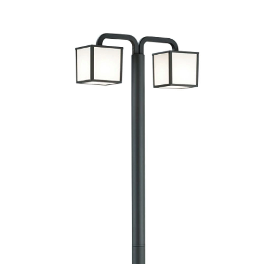 borne d'éclairage LED Cubango 2 lumières anthracite Trio 4017807282405