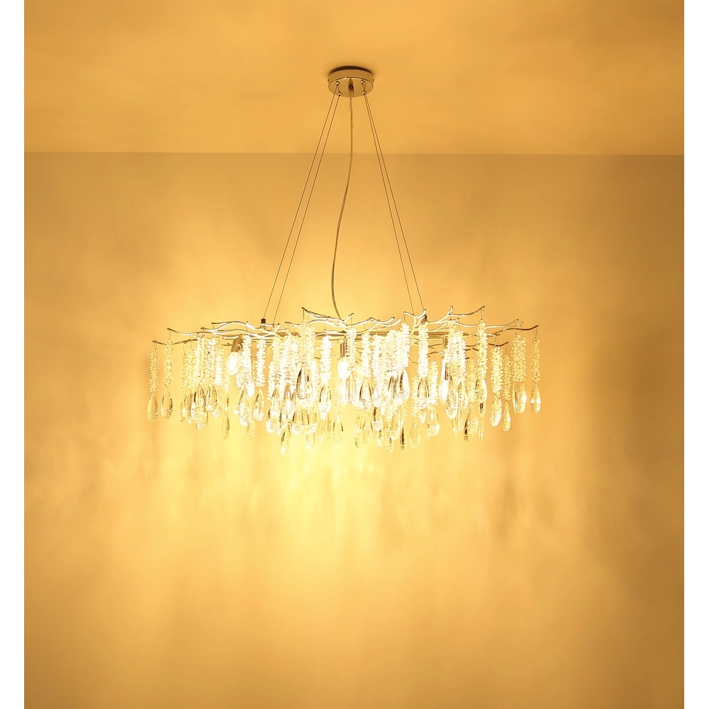 Lampe de plafond Kinga Gris argenté 100 cm Globo 9007371578986