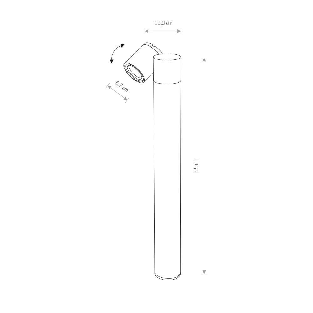 Tâche noire Tubings pour l'éclairage des chemins Lyora 5903139815895