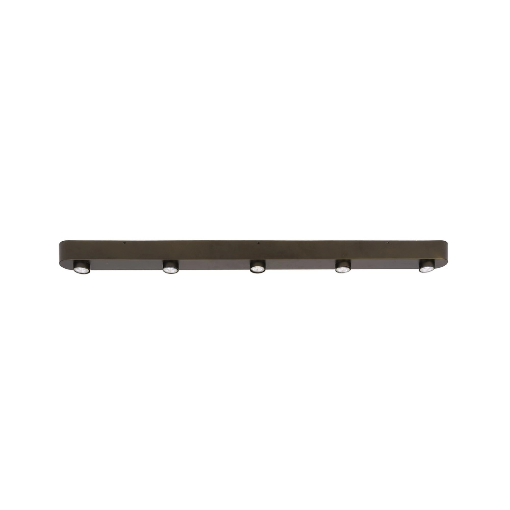 Spot de surface à 5 lumières Bar Marron de Sienna Lyora 8716803510944