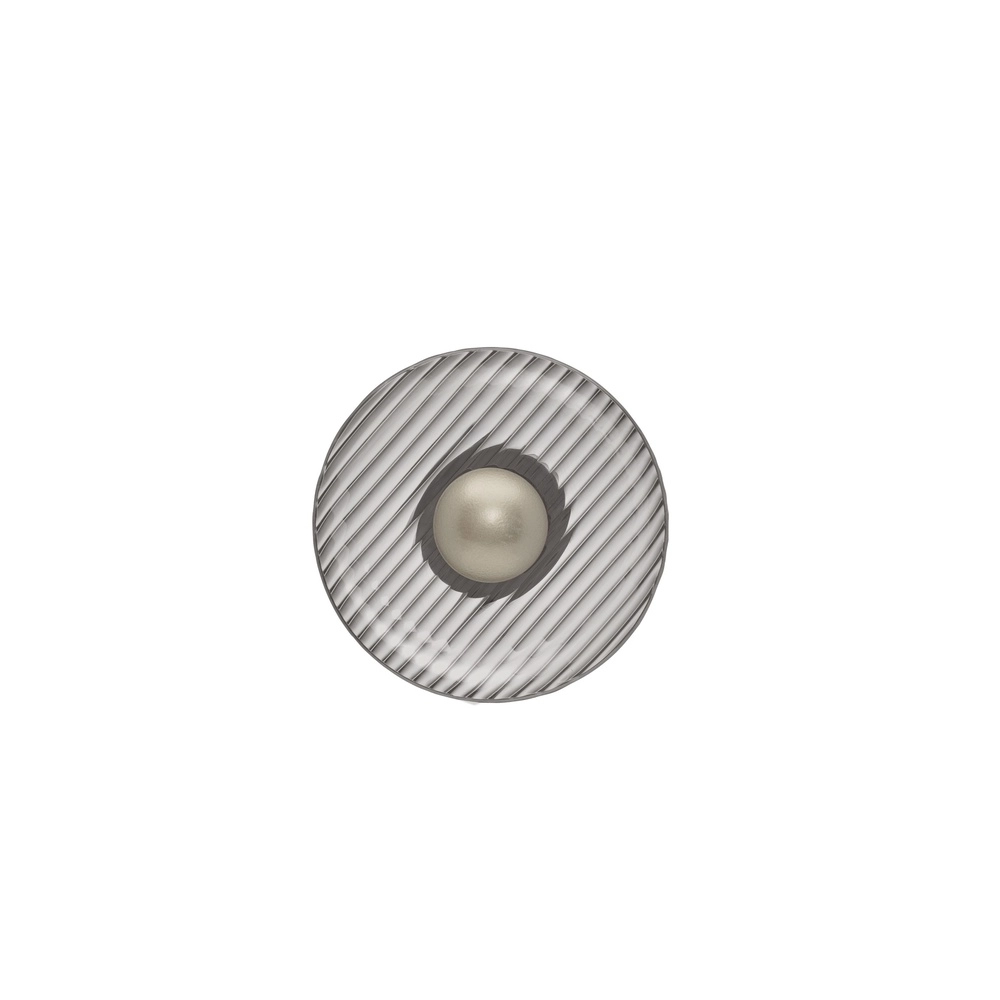 Lampe murale Lavina Gris argenté avec verre fumé Ø 25cm Lyora 5212063501423