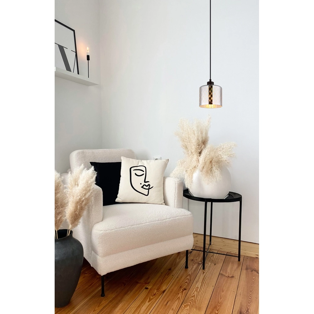 Lampe pendante de conception Alonso Noir Globo 9007371566266