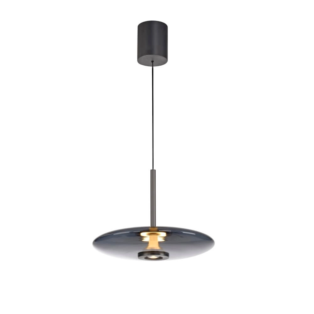 Lampe suspendue Pure E-Vitrum conception gris Paul Neuhaus 4012248382684