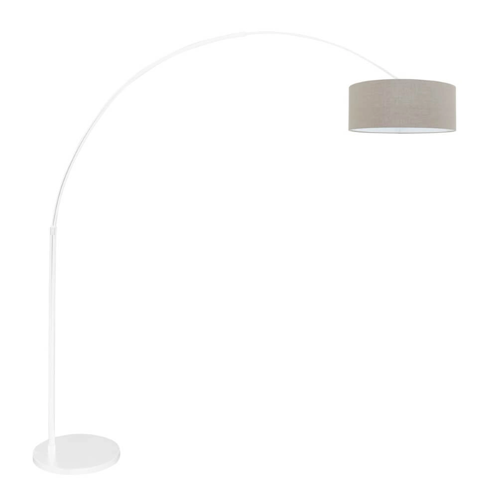 Lampe à arc blanc Sparkled avec capuche taupe Lampe à arc blanc Sparkled avec capuche taupe