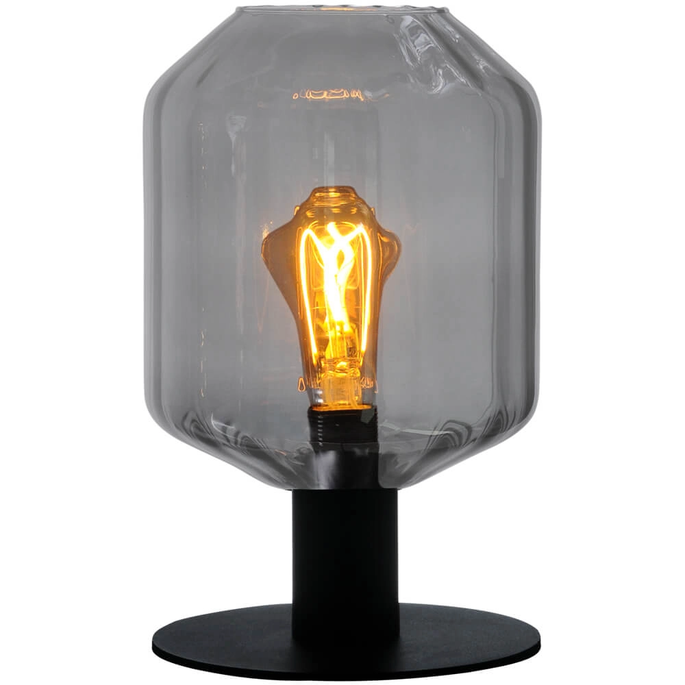 Lampe de table Porto avec verre fumé Jagger Lampe de table Porto avec verre fumé Jagger
