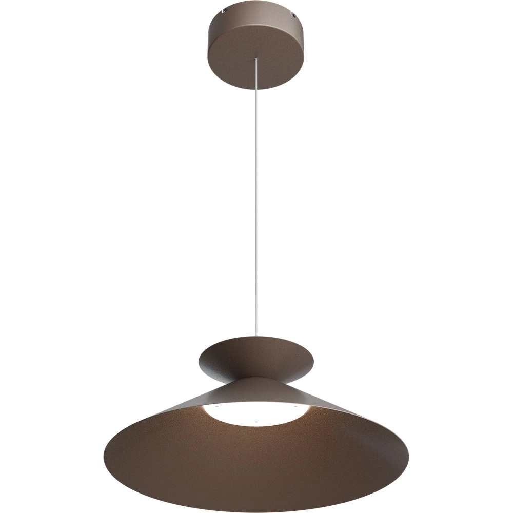 Lampe suspendue Ceppo brun cacao Ø 45cm avec lumière vers l’extérieur