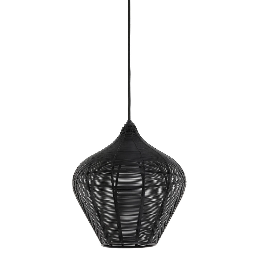 Lampe suspendue Alvaro noir Ø 27cm Light & Living 8717807602574
