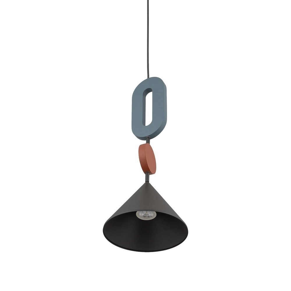Lampe pendante unique Drops Color bleu umbra Ø 20,5 cm Lyora 5903139120982