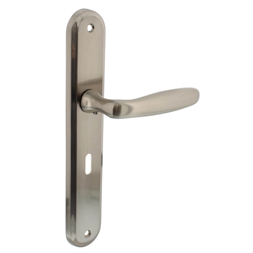 Poignée de porte rétro Bjorn Clé 56mm nickel mat