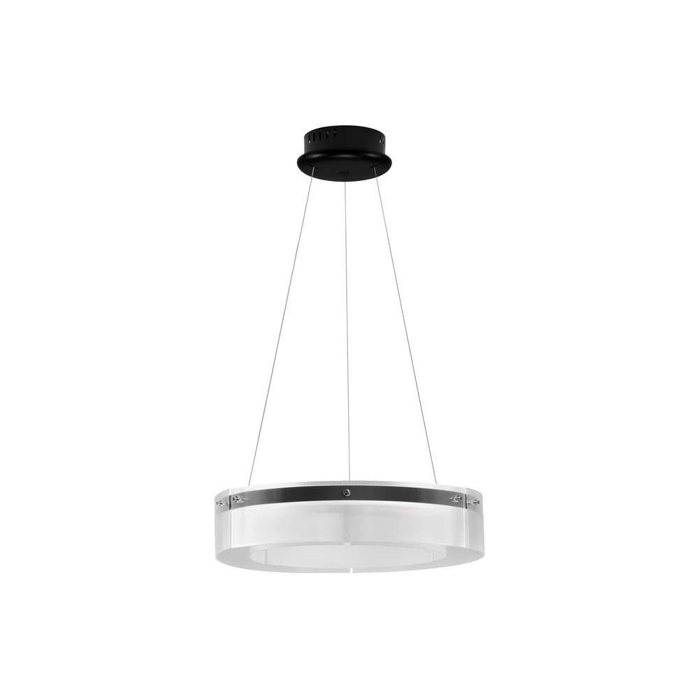Suspension design Pauline noir avec verre Ø 55cm Lyora 5212017445377