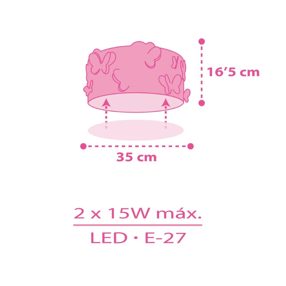 Plafonnier Butterfly Dalber 8420406001616