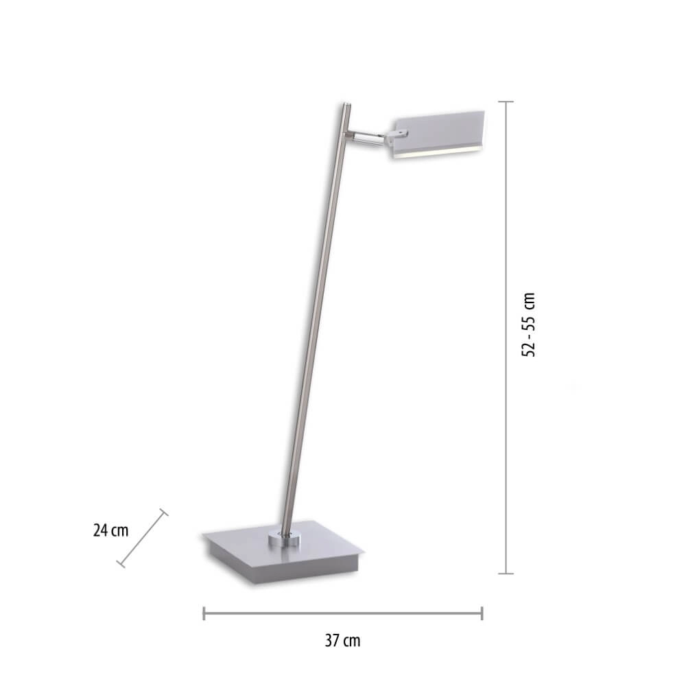 Lampe de table design Pure Mira aluminium Paul Neuhaus 4012248367537
