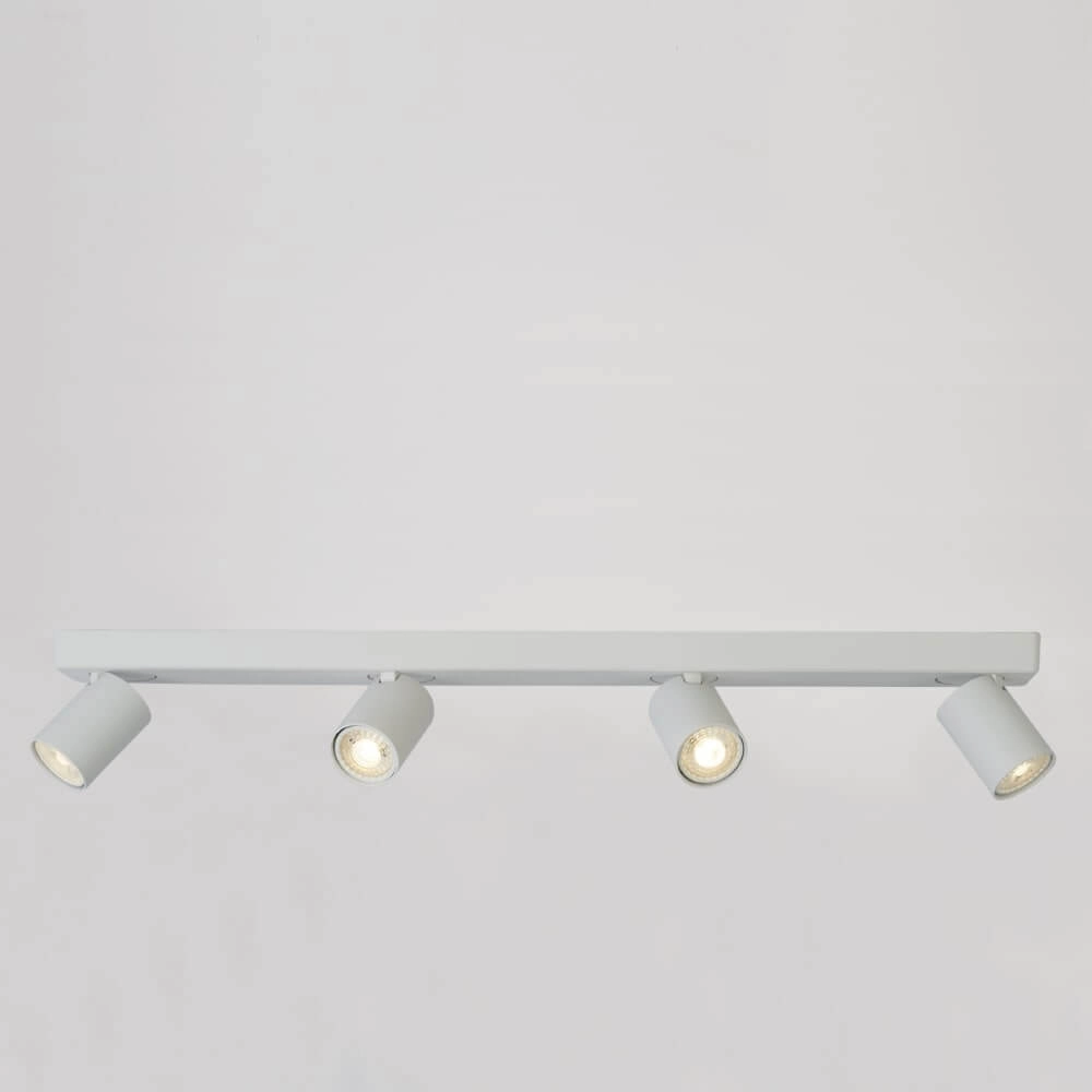 Plafonnier Moon 4 rectangulaire blanc Lyora