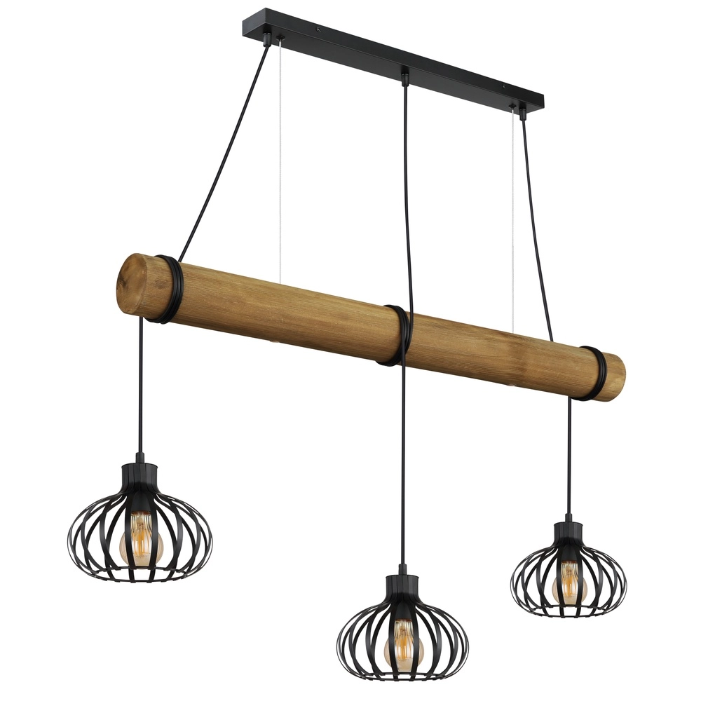 Lampe pendante à 3 lampes Caldwell Table à manger Globo 9007371589586