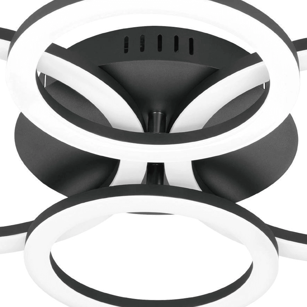 Plafonnier Zigbee Parrapos-Z 61,5x45cm noir Eglo 9008606231232