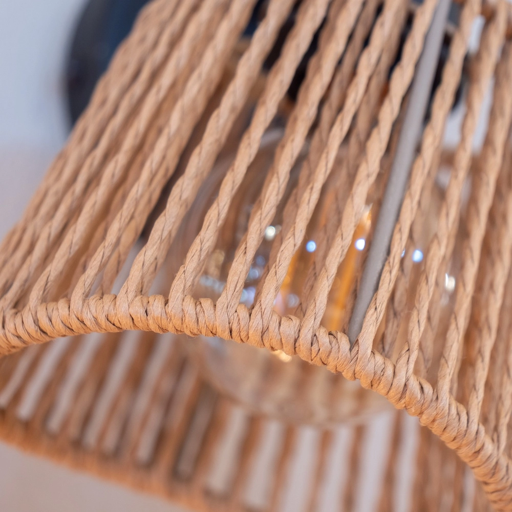 Applique murale en rotin Keelby cheville Eglo 9002759441289