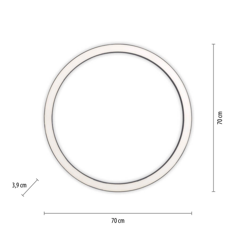 Lampadaire rond Pure Lines Round Ø 70 cm anthracite Paul Neuhaus 4012248373521