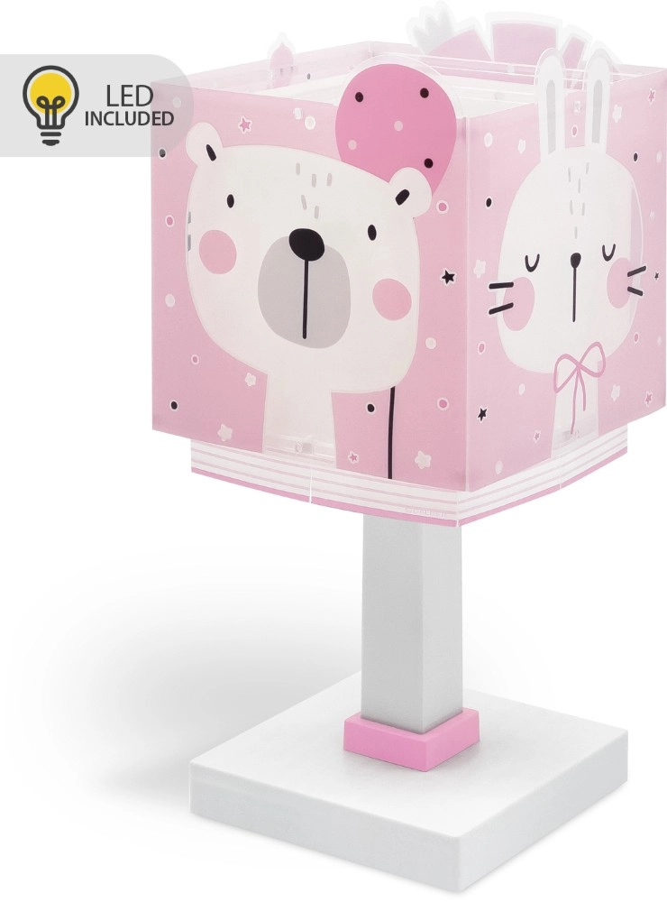 Lampe de table pour chambre d’enfant Baby Jungle rose Dalber 8420406002392