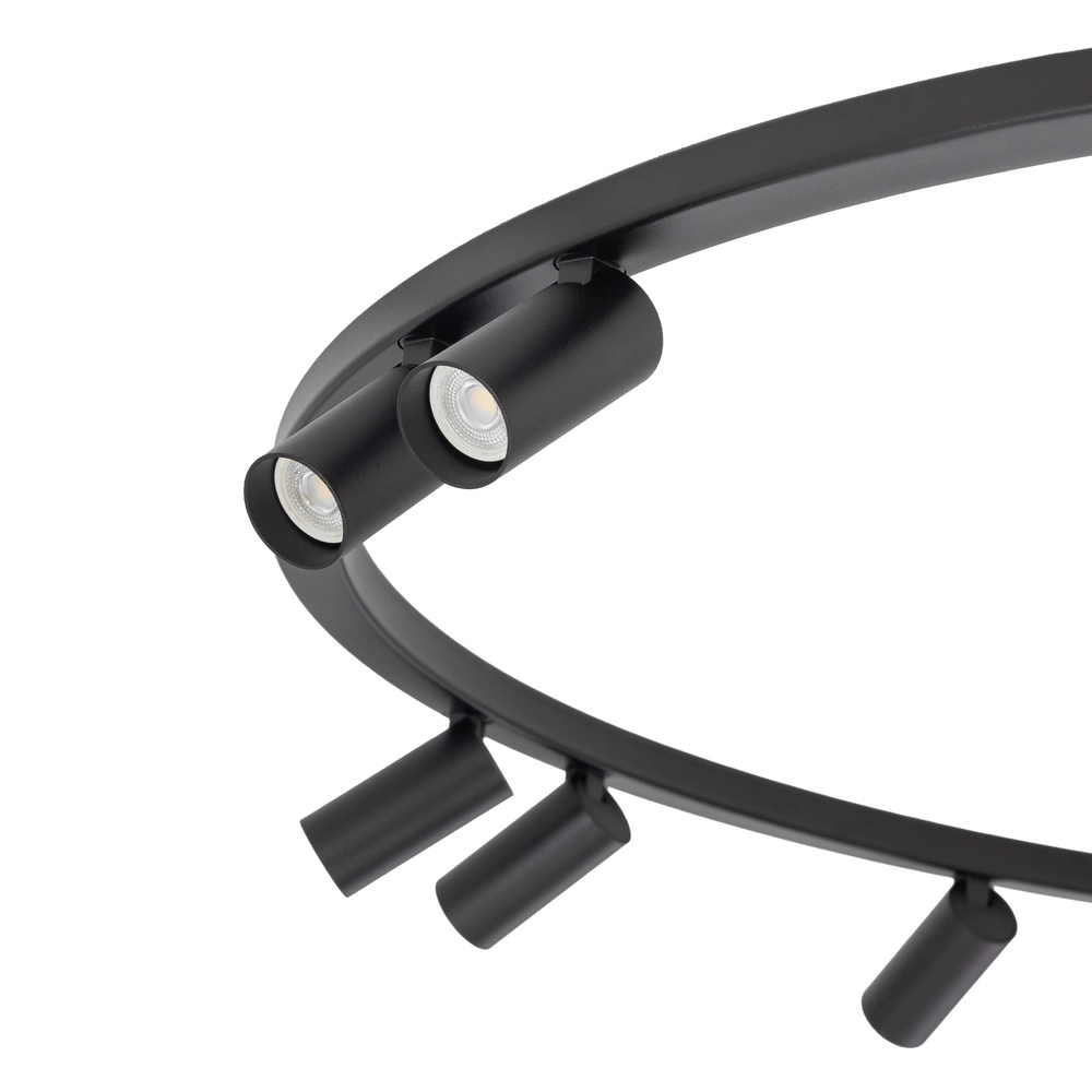 Projecteurs circulaires montés en surface Fourty 9x GU10 - noir Lyora 5903139119504